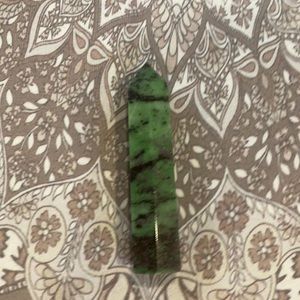 Natural Zoisite Crystal Obelisk/Crystal Point Tower- Ruby Zoisite Crystal Wand